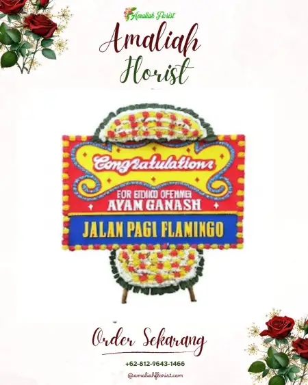 Sewa Papan Bunga Batu Badak